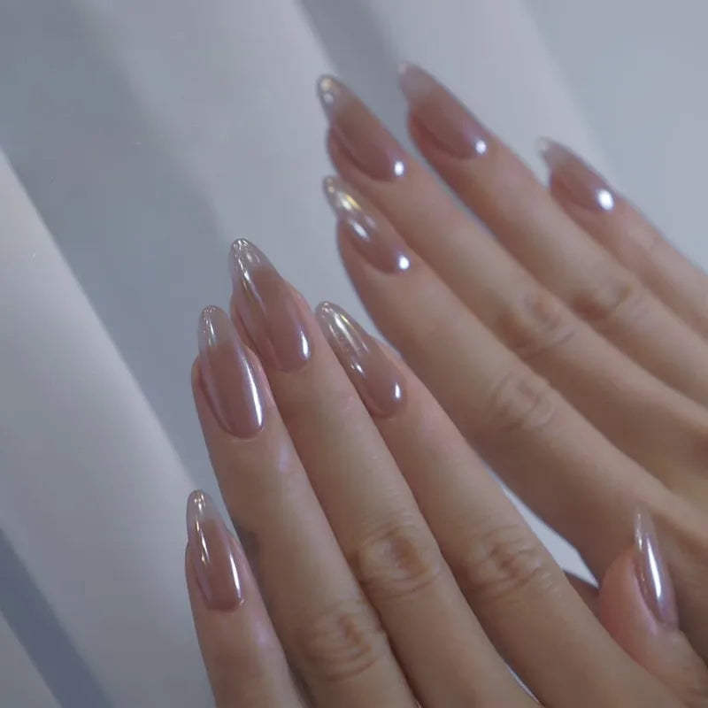 Iridescent Chrome Press On Nails